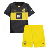 Borussia Dortmund Nico Schlotterbeck #4 Vonkajší Detský futbalový dres 2024-25 Krátky Rukáv (+ trenírky)